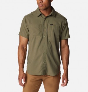 Green Men Columbia Silver Ridge™ Utility Lite Short Sleeve Shirts | 48962992