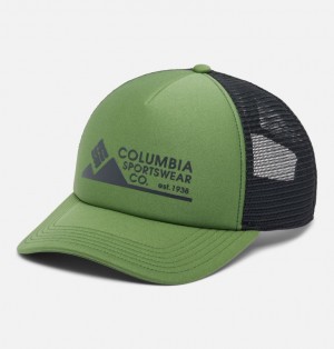 Green Women Columbia Camp Break™ Foam Trucker Caps | 2907331