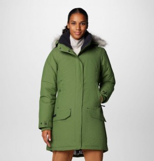 Green Women Columbia Icelandite™ TurboDown™ II Waterproof Insulated Parka | 46212692