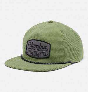 Green Women Columbia Packsaddle™ Corduroy Snap Back Caps | 73190623