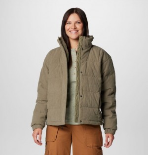 Green Women Columbia Ruby Falls™ II Novelty Sherpa Puffer Jacket | 68190284