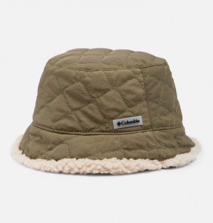 Green Women Columbia Winter Pass™ II Reversible Sherpa Quilted Bucket Hats | 62452458