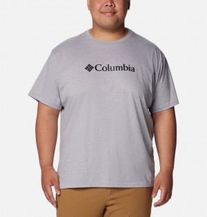 Grey Men Columbia CSC Basic Logo™ – Extended Size T Shirts | 89918703