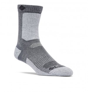 Grey Men Columbia Light Weight Short Crew Socks | 46092018