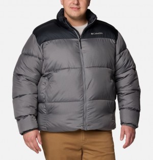 Grey Men Columbia Puffect™ III Insulated Extended Size Puffer Jacket | 42021808