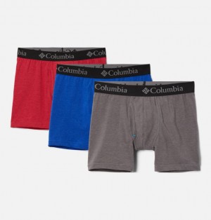 Grey Men Columbia Tri Blend Boxer Briefs 3 Briefs | 55500283