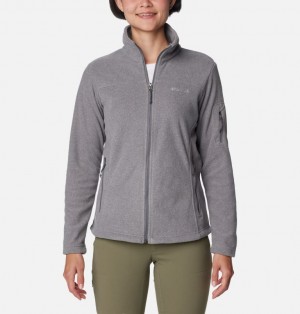 Grey Women Columbia Fast Trek™ II Fleece Jackets | 66730074