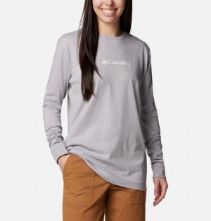 Grey Women Columbia North Cascades™ Long Sleeve T Shirts | 82591726