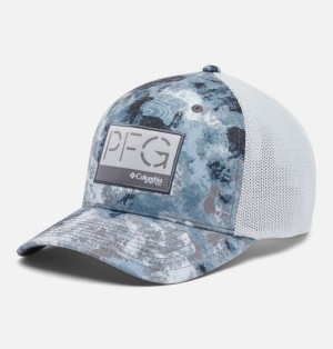 Grey Women Columbia PFG Camo Mesh™ Ball Caps | 57672195