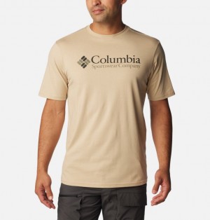 Khaki Men Columbia CSC Basic Logo™ T Shirts | 13895863