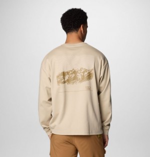 Khaki Men Columbia Duxbery™ Relaxed Long Sleeve T Shirts | 64366150