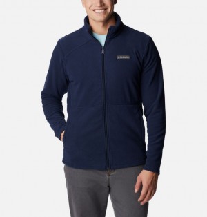 Navy Men Columbia Castle Dale™ Fleece Jackets | 97598812