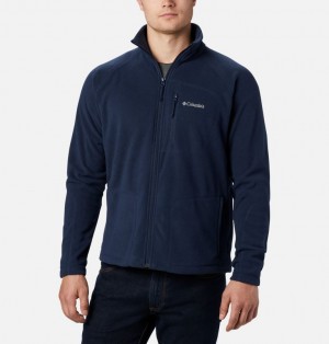 Navy Men Columbia Fast Trek™ II Fleece Jackets | 79318969