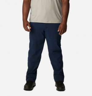 Navy Men Columbia Tech Trail™ Warm Extended Size Hiking Pants | 34242207