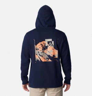 Navy Men Columbia Trek™ Graphic Hoodie | 68295109