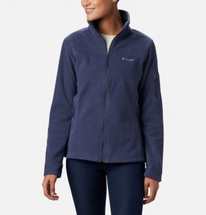 Navy Women Columbia Fast Trek™ II Fleece Jackets | 39850306