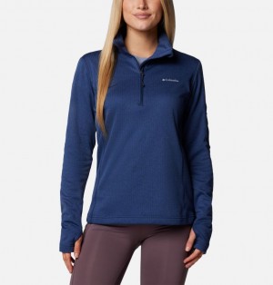 Navy Women Columbia Park View™ Half Zip Fleece | 86235702