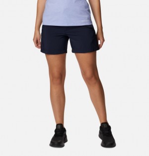 Navy Women Columbia Silver Ridge Utility™ Walking Shorts | 63623453