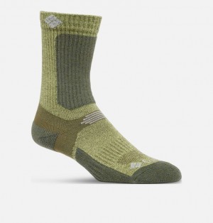 Olive Women Columbia Hike Crew Lightweight Hiking Socks | 19891564