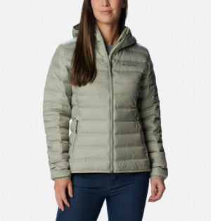 Olive Women Columbia Lake 22™ II Down Hooded Puffer Jacket | 85988340