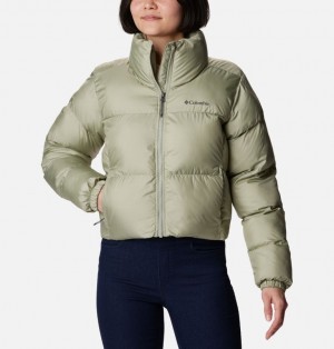 Olive Women Columbia Puffect™ Cropped Puffer Jacket | 94280691