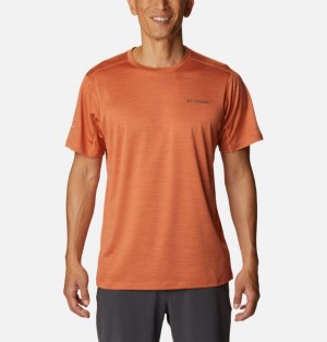 Orange Men Columbia Alpine Chill™ Zero Technical T Shirts | 49832037