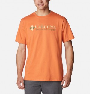 Orange Men Columbia Deschutes Valley™ Graphic T Shirts | 3773734