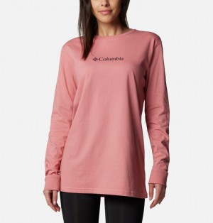 Pink Women Columbia North Cascades™ Long Sleeve T Shirts | 30105135