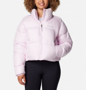 Pink Women Columbia Puffect™ II Cropped Puffer Jacket | 58188989