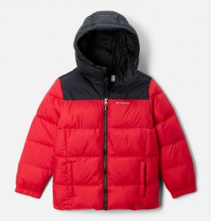 Red Boys's Columbia Puffect™ II Hooded Jackets | 28363695