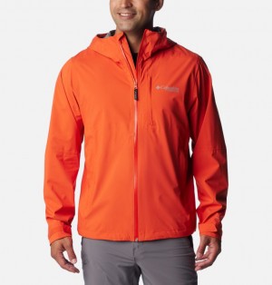 Red Men Columbia Ampli-Dry™ III Waterproof Hiking Shell Jackets | 21988559