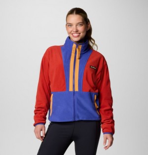 Red Women Columbia Back Bowl™ Casual Fleece Jackets | 11332822