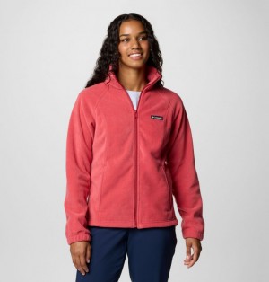 Red Women Columbia Benton Springs™ Full Zip Fleece Jackets | 4980021