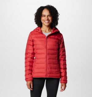 Red Women Columbia Lake 22™ II Down Hooded Puffer Jacket | 68853379