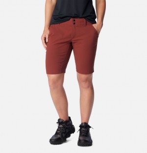 Red Women Columbia Saturday Trail™ Long Shorts | 26367819