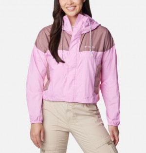 Rose Women Columbia Flash Challenger™ Cropped Windbreaker | 91628476