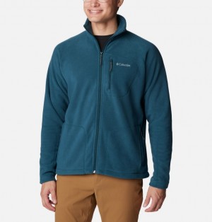 Turquoise Men Columbia Fast Trek™ II Fleece Jackets | 59357976