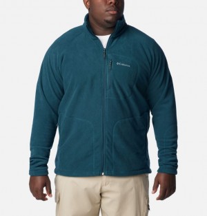 Turquoise Men Columbia Fast Trek™ II Full Zip Extended Size Fleece Jackets | 16367959