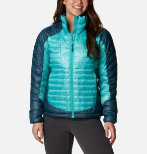 Turquoise Women Columbia Labyrinth Loop™ Synthetic Down Puffer Jacket | 5022877