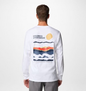 White Men Columbia Explorers Canyon™ Long Sleeve T Shirts | 8732465