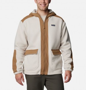 White Men Columbia Landroamer™ Hooded Sherpa Fleece Jackets | 95702453