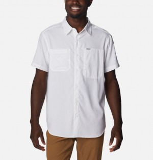 White Men Columbia Silver Ridge™ Utility Lite Short Sleeve Shirts | 29086462