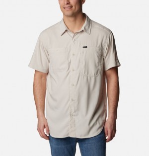 White Men Columbia Silver Ridge™ Utility Lite Short Sleeve Shirts | 20965624