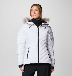 White Women Columbia Bird Mountain™ II Insulated Down Ski Jackets | 59761900