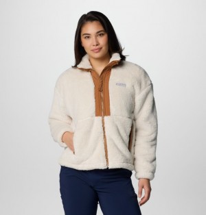 White Women Columbia Boundless Discovery™ II Sherpa Fleece Jackets | 27115106