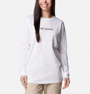 White Women Columbia North Cascades™ Long Sleeve T Shirts | 5411830