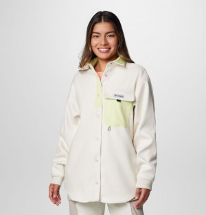 White Women Columbia PFG Open Water™ Jacket Shirts | 54881548