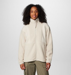 White Women Columbia Panorama™ II Sherpa Fleece Jackets | 79246462