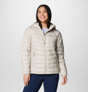 White Women Columbia Powder Lite™ II Hooded Insulated Puffer Jacket | 43095520