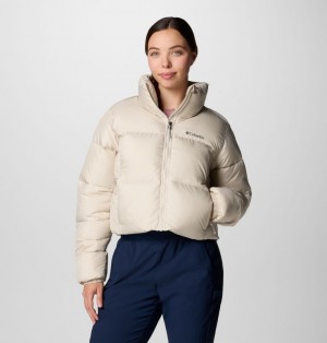 White Women Columbia Puffect™ II Cropped Puffer Jacket | 78917415